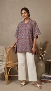 K 924 Vol 3 By Naisha Cotton Printed Ladies Kaftan Style Shirt Tops 